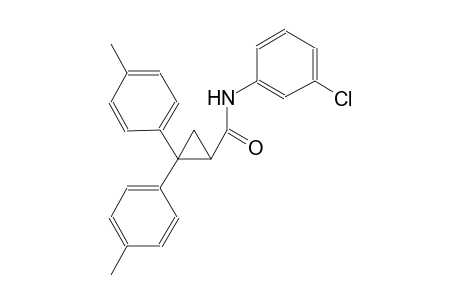 N-(3-chlorophenyl)-2,2-bis(4-methylphenyl)cyclopropanecarboxamide