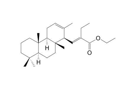 15-(1-Carbethoxypropyliden)-ent-isocopal-12-ene