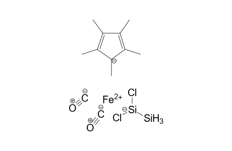 1-[Dicarbonyl(eta5-pentamethylcyclopentadienyl)ferrio]-1,1-dichlorodisilane