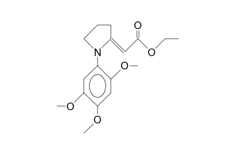 (E)-(1-<2,4,5-Trimethoxy-phenyl>-2-pyrrolidinylidene)-acetic acid, ethyl ester