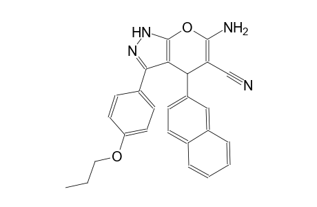 6-amino-4-(2-naphthyl)-3-(4-propoxyphenyl)-1,4-dihydropyrano[2,3-c]pyrazole-5-carbonitrile