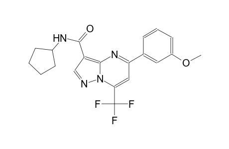 N-cyclopentyl-5-(3-methoxyphenyl)-7-(trifluoromethyl)pyrazolo[1,5-a]pyrimidine-3-carboxamide