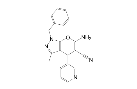 6-amino-1-benzyl-3-methyl-4-(3-pyridinyl)-1,4-dihydropyrano[2,3-c]pyrazole-5-carbonitrile