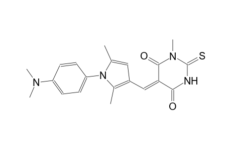 (5Z)-5-({1-[4-(dimethylamino)phenyl]-2,5-dimethyl-1H-pyrrol-3-yl}methylene)-1-methyl-2-thioxodihydro-4,6(1H,5H)-pyrimidinedione