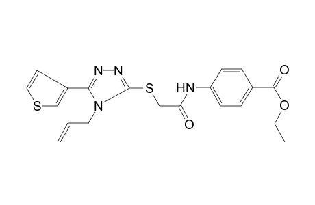 4-[2-(4-allyl-5-thiophen-3-yl-4H-[1,2,4]triazol-3-ylsulfanyl)-acetylamino]-benzoic acid ethyl ester