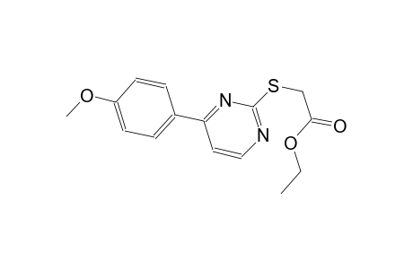 ethyl {[4-(4-methoxyphenyl)-2-pyrimidinyl]sulfanyl}acetate