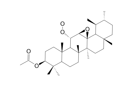 3.beta.-Acetoxy-12.beta.,13.beta.-epoxy-11.alpha.-hydroperoxy-ursane