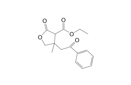 2-keto-4-methyl-4-phenacyl-tetrahydrofuran-3-carboxylic acid ethyl ester