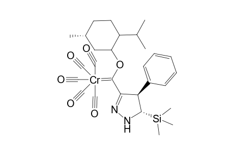 Pentacarbonyl[((4R*,5S*)-4,5-dihydro-4-phenyl-5-trimethylsilyl-1H-pyrazol-3-yl)-((1R*,2S*,5R*)-menthyloxy)methylidene]chromium(0)