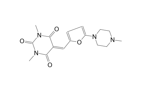 1,3-dimethyl-5-{[5-(4-methyl-1-piperazinyl)-2-furyl]methylene}-2,4,6(1H,3H,5H)-pyrimidinetrione