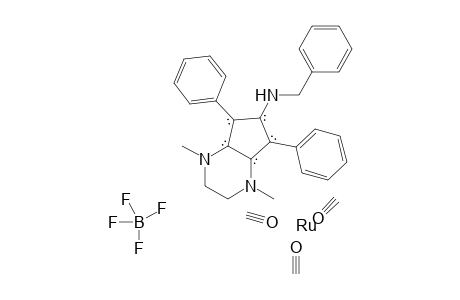 Tricarbonylruthenium-[N-(1,4-dimethyl-5,7-diphenyl-1,2,3,4-tetrahydro-6H-cyclopenta[b]pyrazin-6-ylidene)-1-phenylmethanaminium] tetrafluoroborate