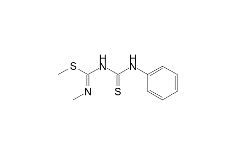 Carbamimidothioic acid, N'-methyl-N-[(phenylamino)thioxomethyl]-, methyl ester