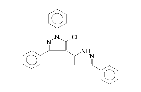 1,3-DIPHENYL-5-CHLORO-4-(3-PHENYLPYRAZOL-2-IN-5-YL)PYRAZOLE