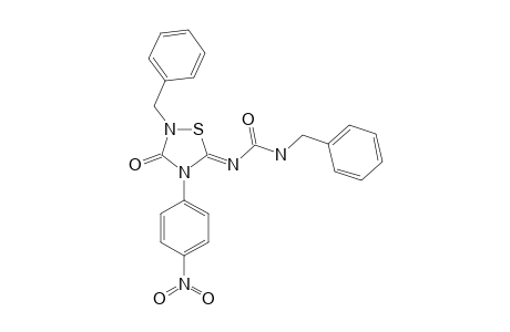 2-BENZYL-5-BENZYLCARBAMOYLIMINO-4-(PARA-NITROPHENYL)-1,2,4-THIADIAZOLIDIN-3-ONE