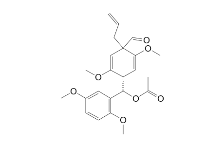 1-Allyl-2,5-dimethoxy-4-(.alpha.-acetoxybenzyl)-2,5-cyclohexadiene-1-carboxaldehyde