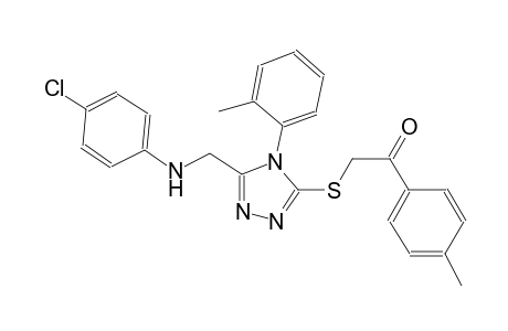 ethanone, 2-[[5-[[(4-chlorophenyl)amino]methyl]-4-(2-methylphenyl)-4H-1,2,4-triazol-3-yl]thio]-1-(4-methylphenyl)-