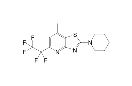 7-Methyl-2-piperidino-5-(pentafluoroethyl)thiazolo[4,5-b]pyridine