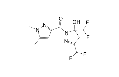 3,5-bis(difluoromethyl)-1-[(1,5-dimethyl-1H-pyrazol-3-yl)carbonyl]-4,5-dihydro-1H-pyrazol-5-ol