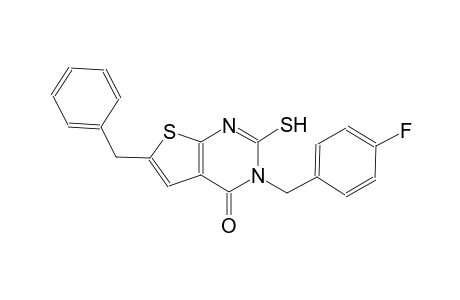 6-benzyl-3-(4-fluorobenzyl)-2-sulfanylthieno[2,3-d]pyrimidin-4(3H)-one