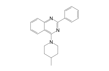 2-(Phenyl)-4-(4-methylpiperidino)-quinazoline