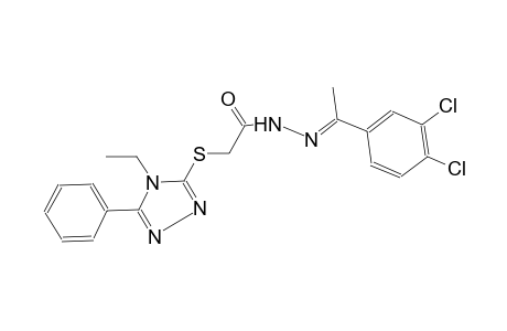 acetic acid, [(4-ethyl-5-phenyl-4H-1,2,4-triazol-3-yl)thio]-, 2-[(E)-1-(3,4-dichlorophenyl)ethylidene]hydrazide