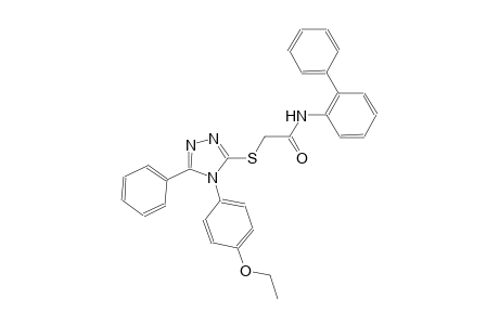 N-[1,1'-biphenyl]-2-yl-2-{[4-(4-ethoxyphenyl)-5-phenyl-4H-1,2,4-triazol-3-yl]sulfanyl}acetamide