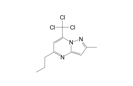 7-(Trichloromethyl)-2-methyl-5-propylpyrazolo[1,5-a]pyrimidine
