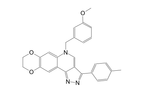 5H-[1,4]dioxino[2,3-g]pyrazolo[4,3-c]quinoline, 8,9-dihydro-5-[(3-methoxyphenyl)methyl]-3-(4-methylphenyl)-