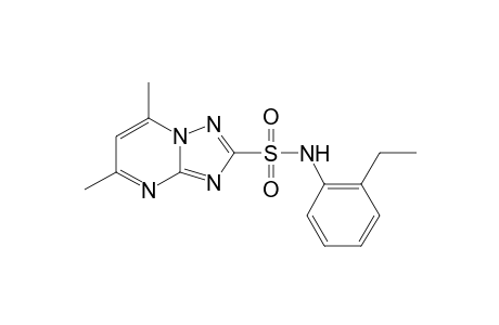 5,7-Dimethyl-[1,2,4]triazolo[1,5-a]pyrimidine-2-sulfonic acid (2-ethyl-phenyl)-amide