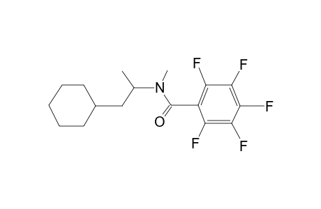 Propylhexedrine, N-pentafluorobenzoyl-