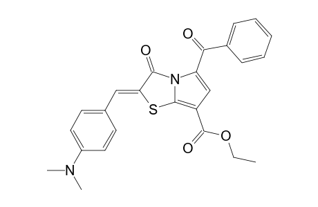 ETHYL_2-[4-(DIMETHYLAMINO)-PHENYL]-METHYLIDENE-3-OXO-5-PHENYLCARBONYL-2,3-DIHYDROPYRROLO-[2.1-B]-THIAZOLE-7-CARBOXYLATE