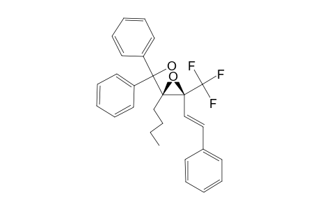 (3R*,4R*)-3,4-EPOXY-4-(HYDROXYDIPHENYL)-METHYL-1-PHENYL-3-TRIFLUOROMETHYL-OCT-1-ENE
