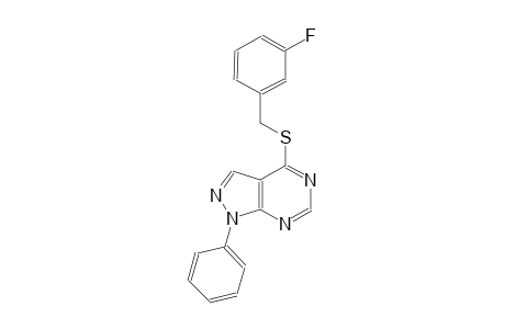 3-fluorobenzyl 1-phenyl-1H-pyrazolo[3,4-d]pyrimidin-4-yl sulfide