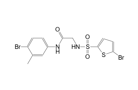 N-(4-bromo-3-methylphenyl)-2-{[(5-bromo-2-thienyl)sulfonyl]amino}acetamide