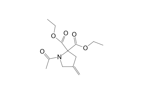 2,2-Pyrrolidinedicarboxylic acid, 1-acetyl-4-methylene-, diethyl ester
