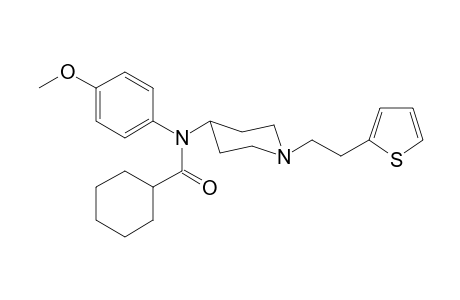 N-4-Methoxyphenyl-N-(1-[2-(thiophen-2-yl)ethyl]piperidin-4-yl)cyclohexanecarboxamide