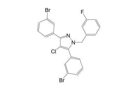3,5-bis(3-bromophenyl)-4-chloro-1-(3-fluorobenzyl)-1H-pyrazole