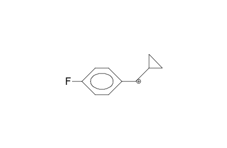 (4-Fluorophenyl)-cyclopropyl-carbonium cation
