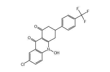 7-CHLORO-3,4-DIHYDRO-10-HYDROXY-3-(alpha,alpha,alpha-TRIFLUORO-p-TOLYL)-1,9(2H)-ACRIDANDIONE