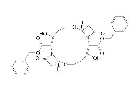 6,15-Dioxa-1,10-diazatricyclo[14.2.0.0(7,10)]octadeca-2,11-diene-2,11-dicarboxylic acid, 3,12-dihydroxy-9,18-dioxo-, bis(phenylmethyl) ester, (2E,7R*,11E,16R*)-(.+-.)-