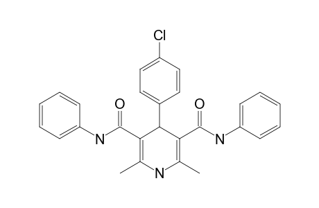 4-(4-CHLOROPHENYL)-2,6-DIMETHYL-N(3),N(5)-DIPHENYL-1,4-DIHYDRO-PYRIDINE-3,5-DICARBOXAMIDE