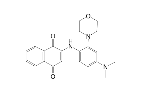 2-[4-(dimethylamino)-2-(4-morpholinyl)anilino]naphthoquinone
