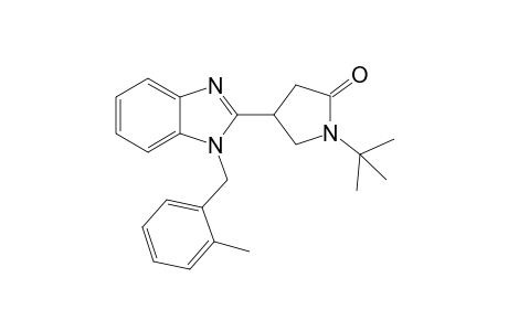 2-Pyrrolidinone, 1-(1,1-dimethylethyl)-4-[1-[(2-methylphenyl)methyl]-1H-1,3-benzimidazol-2-yl]-