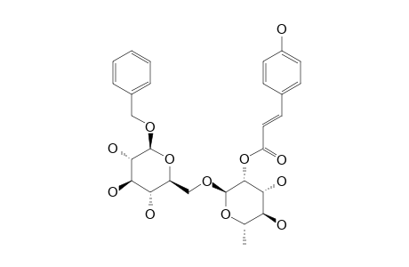BENZYL-2-O-TRANS-PARA-COUMAROYL-ALPHA-L-RHAMNOPYRANOSYL-(1->6)-BETA-D-GLUCOPYRANOSIDE