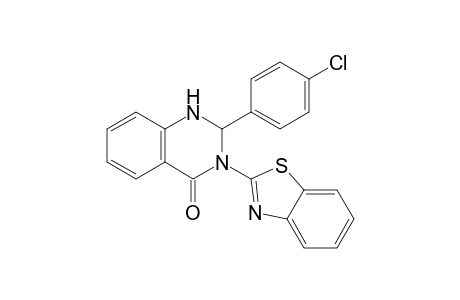 3-(2'-Benzothiazolyl)-2,3-dihydro-2-(4-cholorophenyl)-quinazolin-4(1H)-one