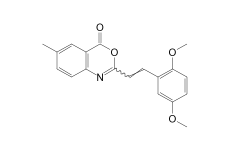 2-(2,5-dimethoxystyryl)-6-methyl-4H-3,1-benzoxazin-4-one