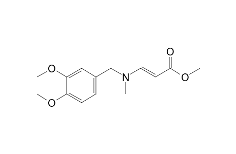 (E)-3-[(3,4-dimethoxyphenyl)methyl-methylamino]-2-propenoic acid methyl ester