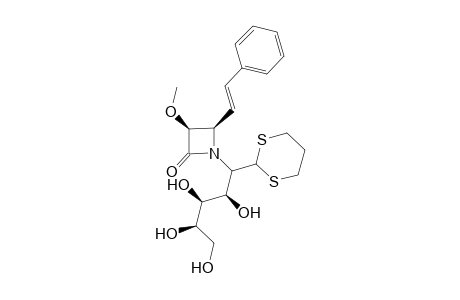 1-(1-[1,3]Dithian-2-yl-2,3,4,5-tetrahydroxypentyl)-3.beta.-methoxy-4.beta.-styrylazetidin-2-one
