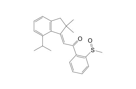 (E)-2-(7-isopropyl-2,2-dimethyl-2,3-dihydro-1H-inden-1-ylidene)-1-(2-(methylsulfinyl)phenyl)ethan-1-one