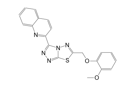 quinoline, 2-[6-[(2-methoxyphenoxy)methyl][1,2,4]triazolo[3,4-b][1,3,4]thiadiazol-3-yl]-
